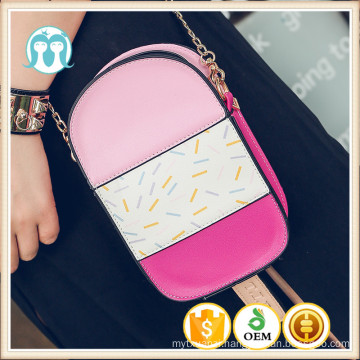 2017 fashion child school bag /cute kids bags for woman purse rose pink frozen sucker